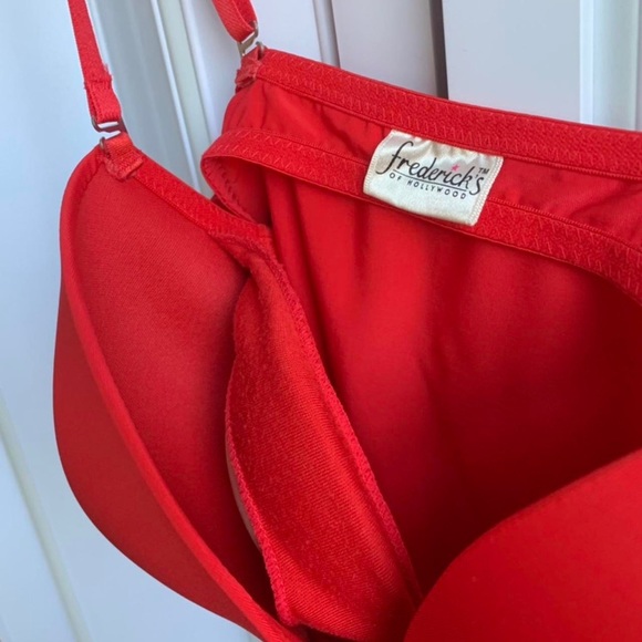fredricks of hollywood red bustier top - Picture 2 of 2